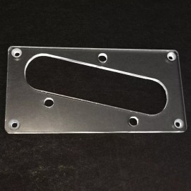 Guitarheads Guitar Parts CONVERSION PICKUP MOUNTING RING - Humbucker Telecaster Bridge CLEAR