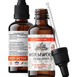 Wormwood Organic Tincture - Natural Intestinal Cleanse and Digestive Cleanse Supplement - Wormwood Herb Extract for Detox - Made in USA - 2 Fl Oz (Wormwood - 2 x 2 Fl Oz)