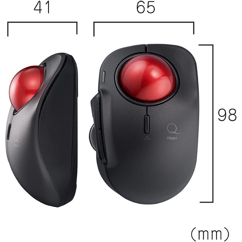 Nakabayashi MUS-TBLF185W Digio2 Mini Bluetooth 5-Button Laser Index Finger Mouse