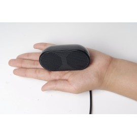 UKHONK Mini USB Speaker Portable Loudspeaker Powered Stereo Multimedia Speaker for Notebook Laptop PC(Black)