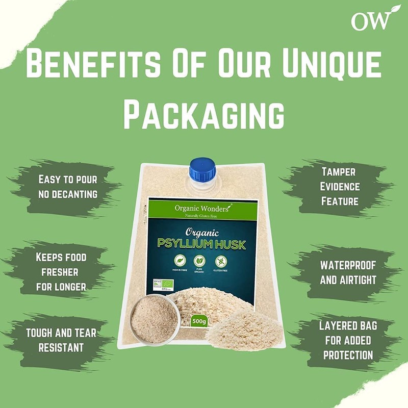 Organic Blond Psyllium Husk Powder (250g) | 50+ Servings |