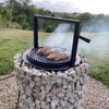 GJWCVL Fire Pit Ring Outdoor Wood Burning Fire Pit Liner