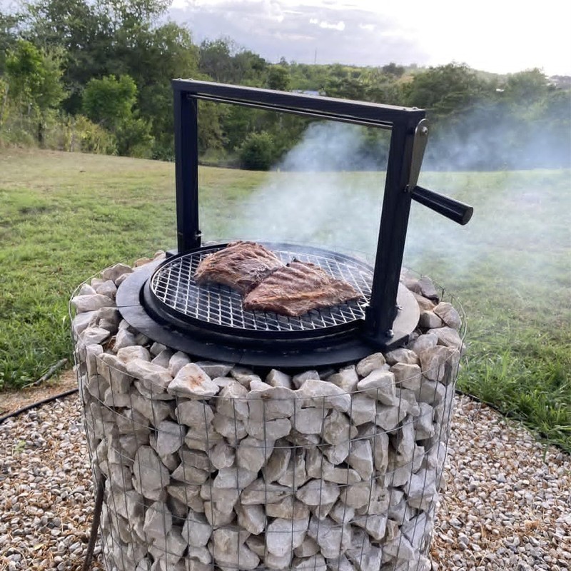 GJWCVL Fire Pit Ring Outdoor Wood Burning Fire Pit Liner