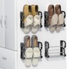 DEYILIAN Wall Mounted Shoes Rack 4 Pack, Hanging Shoe Organizer,
