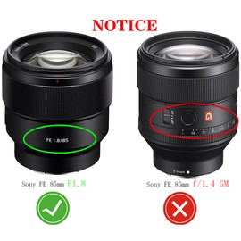 67 mm Lens Cap Lens Cap for Sony FE 85 mm f/1.8 (SEL85F18) (Not for FE 85 mm f/1.4 GM) Lens, Pack of 2 HUIPUXIANG