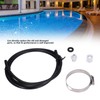 Fdit Chlorinator Feeder Connection Pack with Nut Gasket Clamp Tubing