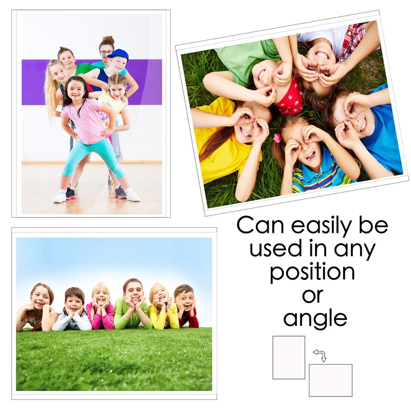 10 Pack 5"x7" Premium Magnetic Picture Pockets Frames Holds 5