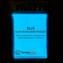 Blue Glow in The Dark & UV Reactive Pigment Powder - 100 Grams