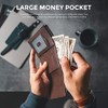 VULKIT Cartera Tarjetero Billetera Pop Up Cierre Magnético RFID Billetera