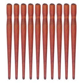 Pen Holder, 10 Piece Dip Pen Set, Feather Pen Holder, Comic Dip Speedball, Wooden Pen Nib Holder, Durable Comic Pen Nib Holder for Art Painting, English Calligraphy (Mahogany)