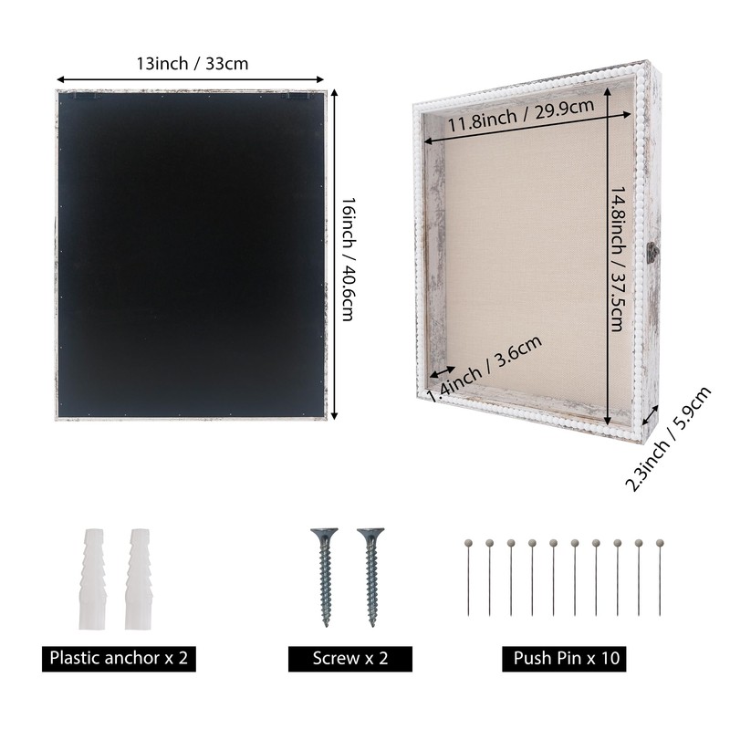 Hodeframe 13x16 Wedding Shadow Box Display Case with Door -