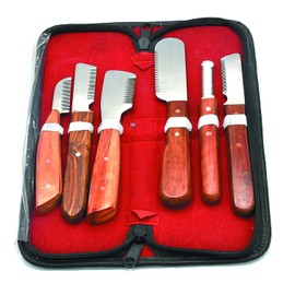 PRECISE CANADA Dog Grooming 6 Hand Stripping Knife Set
