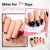 Nailshion Black Nail Polish French Nail Art Regular Nail Polish