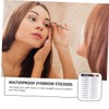 WOONEKY 3 Sheets Waterproof Eyebrow Temporary Brow Stickers Realistic Eyebrow