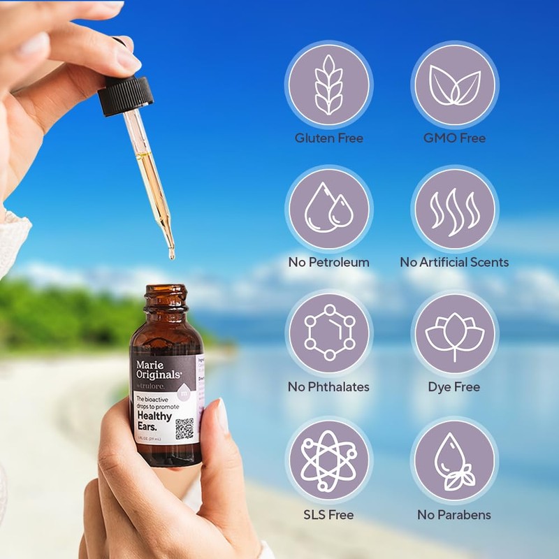 Marie Originals Natural Ear Oil Drops | Mullein Garlic Oil