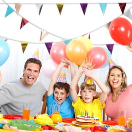 GREATRIL 48 Flags Decorative Pennant Banner, Party Decoration (Colorful)