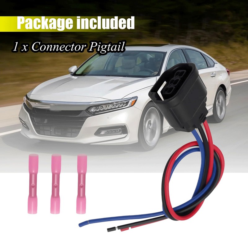 3-Pin Battery Sensor Connector Pigtail Plug Compatible with Honda Accord