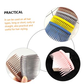 Healvian 12pcs Women Hair Combs Side Hair Clip Comb Ponytail Maker Elastic for Styling