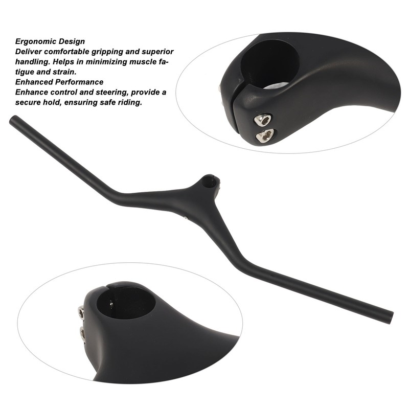 Mountain Bike Handlebar Carbon Fiber Sturdy Ergonomic Design MTB Handlebar