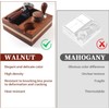 Kmise Natural Walnut Espresso Accessories Organizer Box Fits Espresso Distributor,Tamping