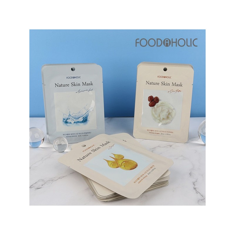 (30 sheets) Nature Skin Moisturizing Mask Pack (Collagen, Hyal, Butter)