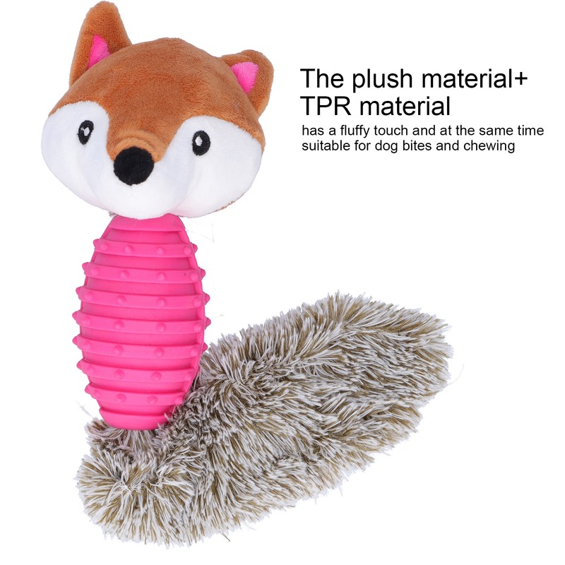 Pet Chew Toys Teeth Cleaning Biting Interactive Training Stuffed Plush