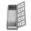 Stainless Steel Toothpick Holder Hollowed Out Rust Prevention Rectangle Toothpick