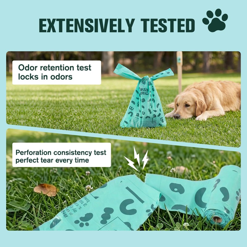 Dog Poop Bags Rolls with Handles, 18 Rolls 216 Counts,