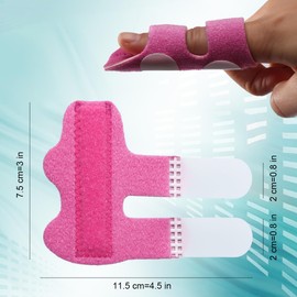 4pcs Adjustable Finger Splints, H HOME-MART Support Brace & Stabilizer for Broken/Strained Arthritis Fingers (Multicolor)