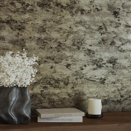 VaryPaper Black Bronze Metallic Wallpaper Stick and Peel 15.7" x 78.7" Distressed Industrial Metallic Contact Paper for Countertop Waterproof Self Adhesive Bronze Vinyl Wall Paper for Bedroom Bathroom