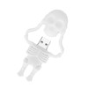 Cartoon U Disk White Skull Appearance High Speed Bulk Storage