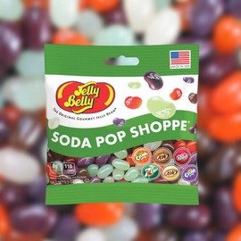 Movie Night Snack Mix Soda Pop and Buttered Popcorn Jelly Beans, Gourmet Chewy Candy for Boys or Girls, Shareable Bagged Candies, Pack of 2