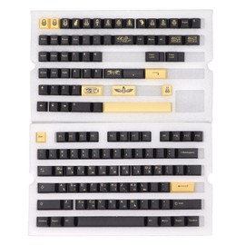 PBT Keycaps 132 Keys Letterless Cherry Height Egyptian Pharaoh Theme DIY Decorative Gaming Keycaps for Mechanical Keyboard
