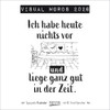Visual Words 2026: Typo-Art Broschürenkalender mit Ferienterminen. Wandkalender mit netten