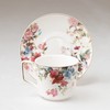 Gracie China Hydrangea Porcelain Tea/coffee Cups with Saucers, Set of