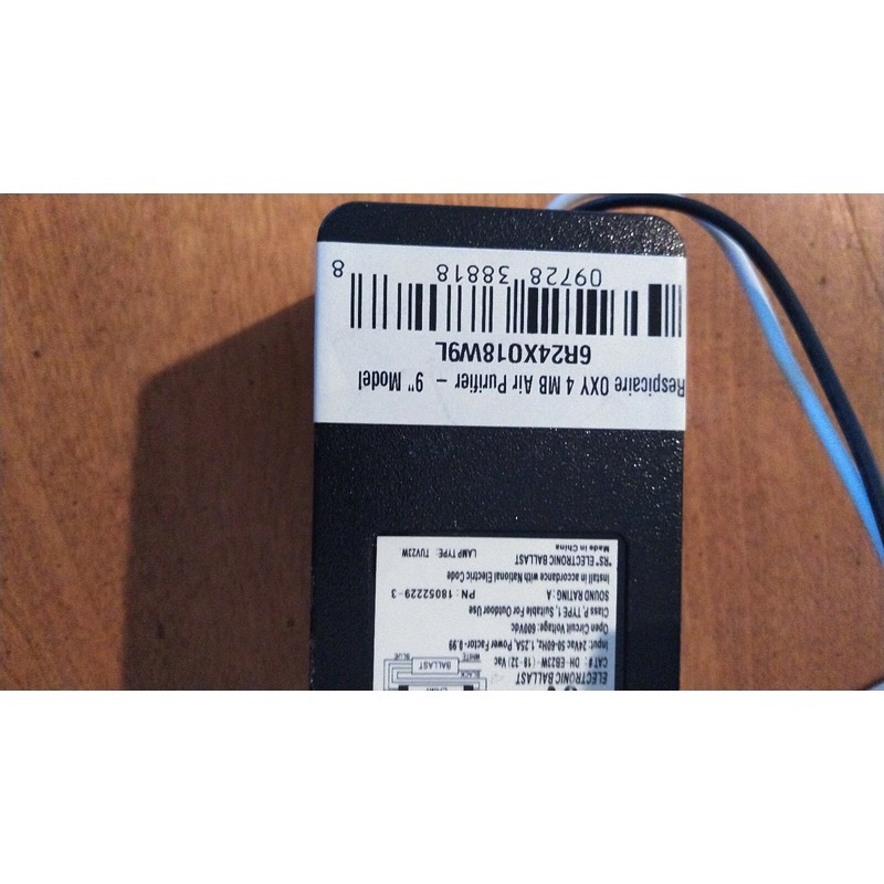 respicaire UV Lamp Electronic Ballast 24 volt ac for UV