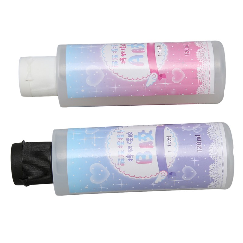 Liquid Translucent Silicone DIY Elasticity Kneaded Squeezed Clear Silicone Rubber