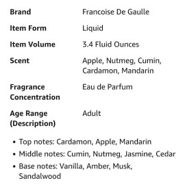 Francoise De Gaulle Paris Le Duc by Francoise De Gualle Paris EAU DE PARFUM 3.3oz/100ml for Men NEW SEALED