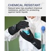 PACIFIC 2 Pairs Chemical Resistant Gloves, Heavy Duty Industrial Rubber