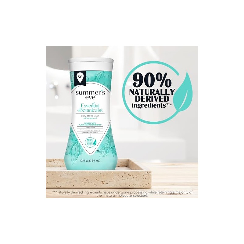 Summer's Eve Essential Botanicals Gentle Wash with Argan Oil, Removes