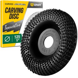 GRAFF Premium Wood Cutter Rasp Disc 125 mm for Carving and Sanding Wood, Softwood, Hardwood - Wood Grinder for Angle Grinder & Flex - Sanding Disc for Woodworking Tools