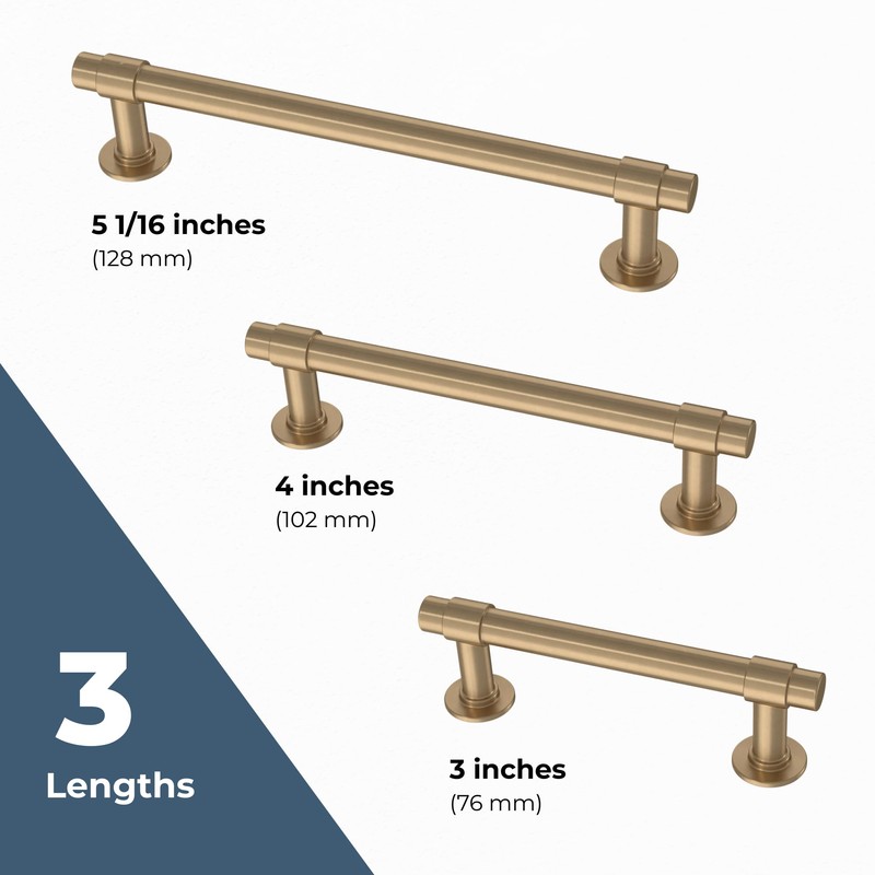 Franklin Brass Francisco (10-Pack) Cabinet Handles 3" Hole Center Pulls