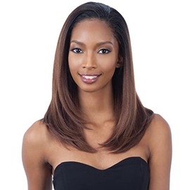 HEAVENLY GIRL (1 Jet Black) - Freetress Equal Synthetic Drawstring Full Cap Half Wig