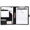 OFFIDIX PU Leather Portfolio Folder Clipboard A4 Folder Portfolio Work