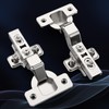 Furniware Pack of 4 Soft Close Hinges for Kitchen Cupboards,Kitchen