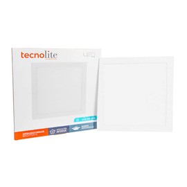 Tecnolite Lámpara LED de Techo Empotrado, Lámpara de Techo LED Cuadrada, Luz de Día 6 500 k, 24 W, Color Blanco,