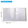 PATIKIL 9x12" Binders with Plastic Sleeve, PP 60 Pockets Waterproof