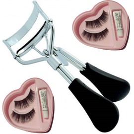Elecsera Combo of Eyelash Curler and False Eyelashes (Pack of 2) (Set of 3)