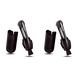 CarbonKlean Peeps Eyeglass Lens Cleaner - Efficient and Durable Carbon Microfiber Technology - Exclusively Used by NASA - 500 Uses, Soft Touch Black (2 Pack)