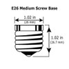 Satco S9633 6.5W LED R20 Reflector Light Bulb, 5000K, White